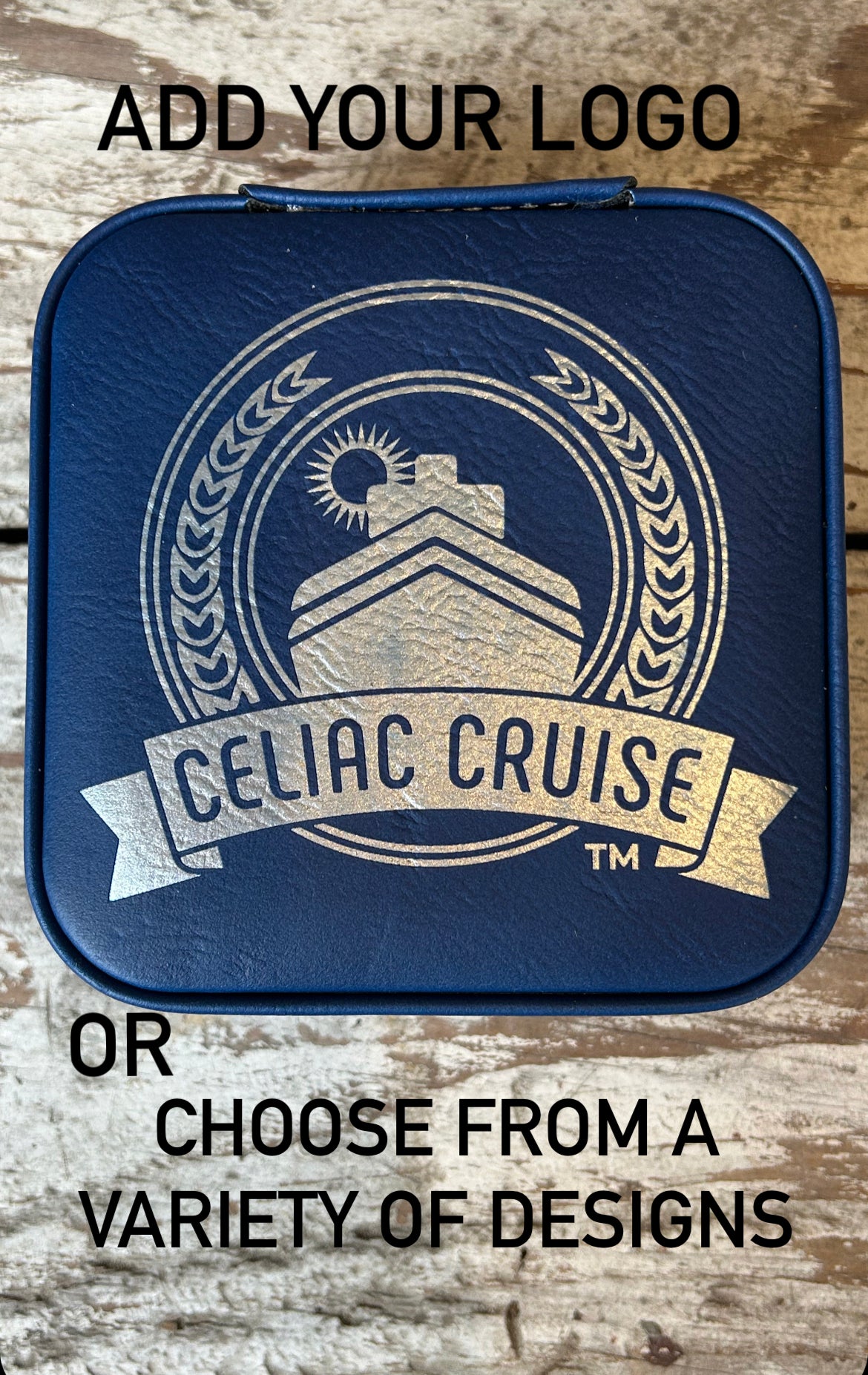 Bulk Order Personalized Leatherette Travel Jewelry Box | Gift for Cruise Clients