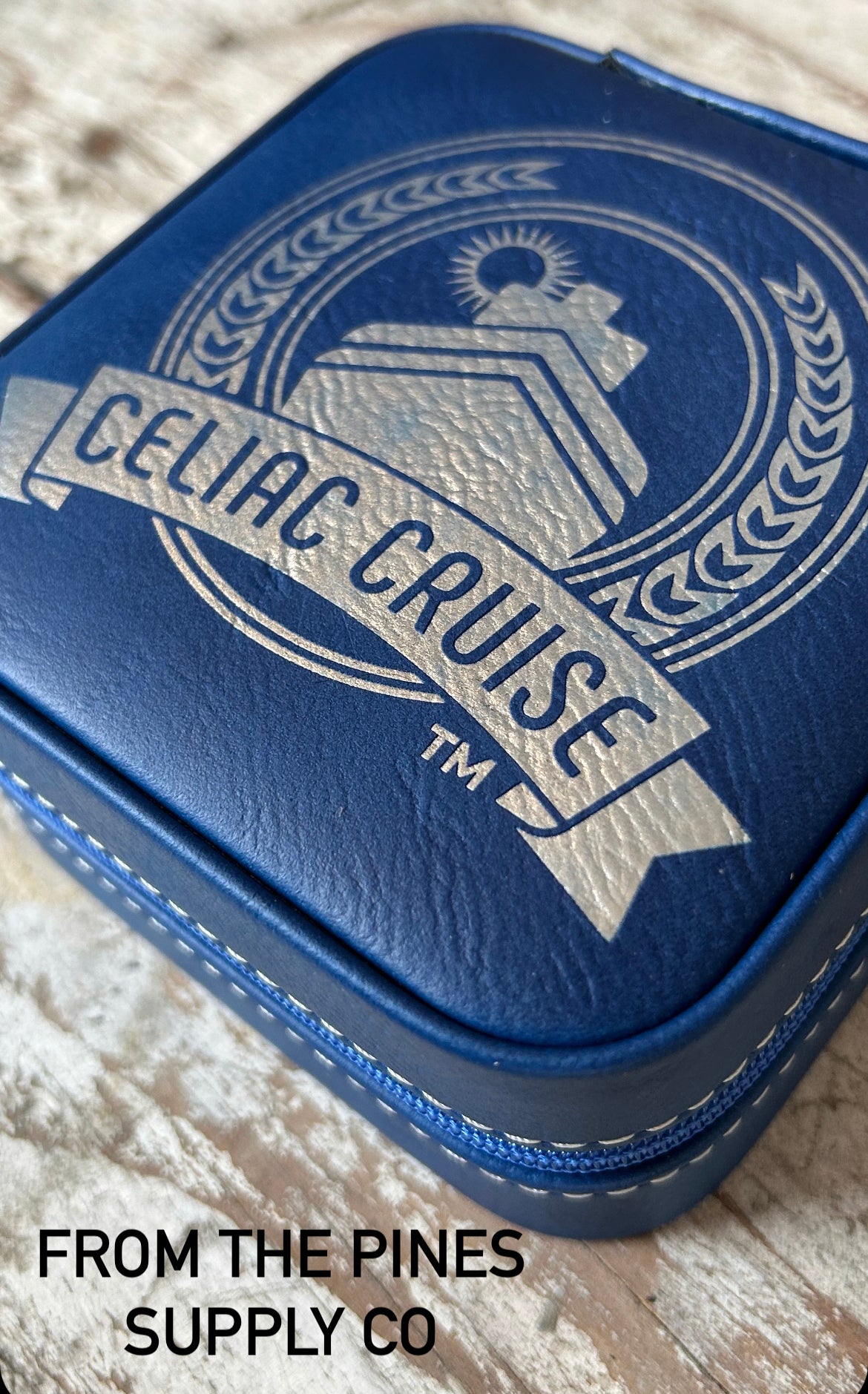 Bulk Order Personalized Leatherette Travel Jewelry Box | Gift for Cruise Clients