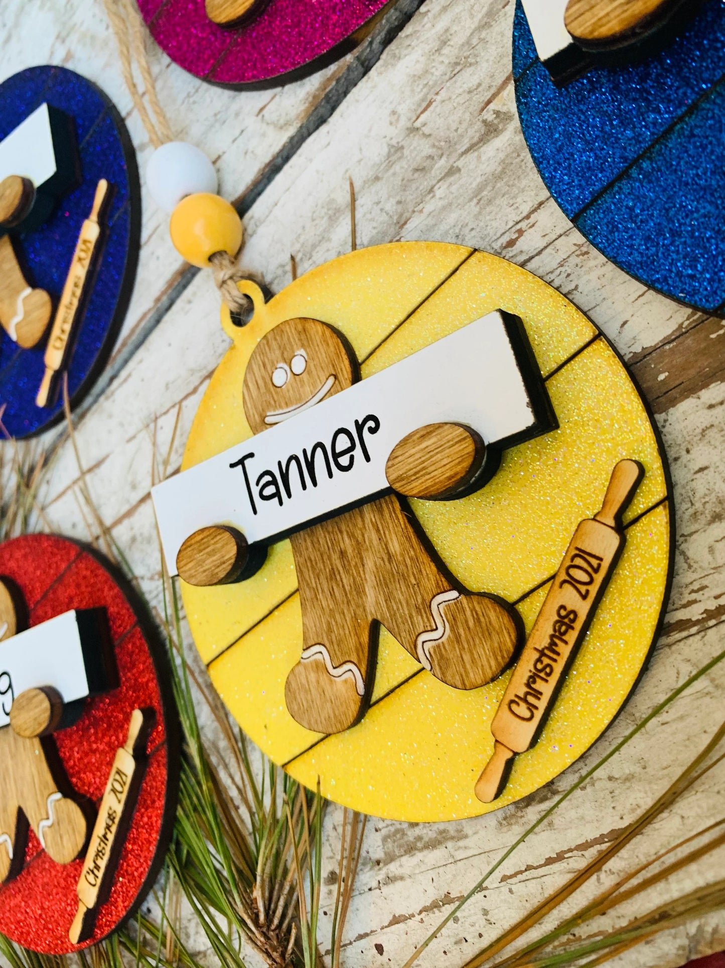 2024 Personalized Gingerbread Cookie Christmas Tree Ornament | Custom Gingerbread Ornament Tag | Gingerbread Decor | Gingerbread Man
