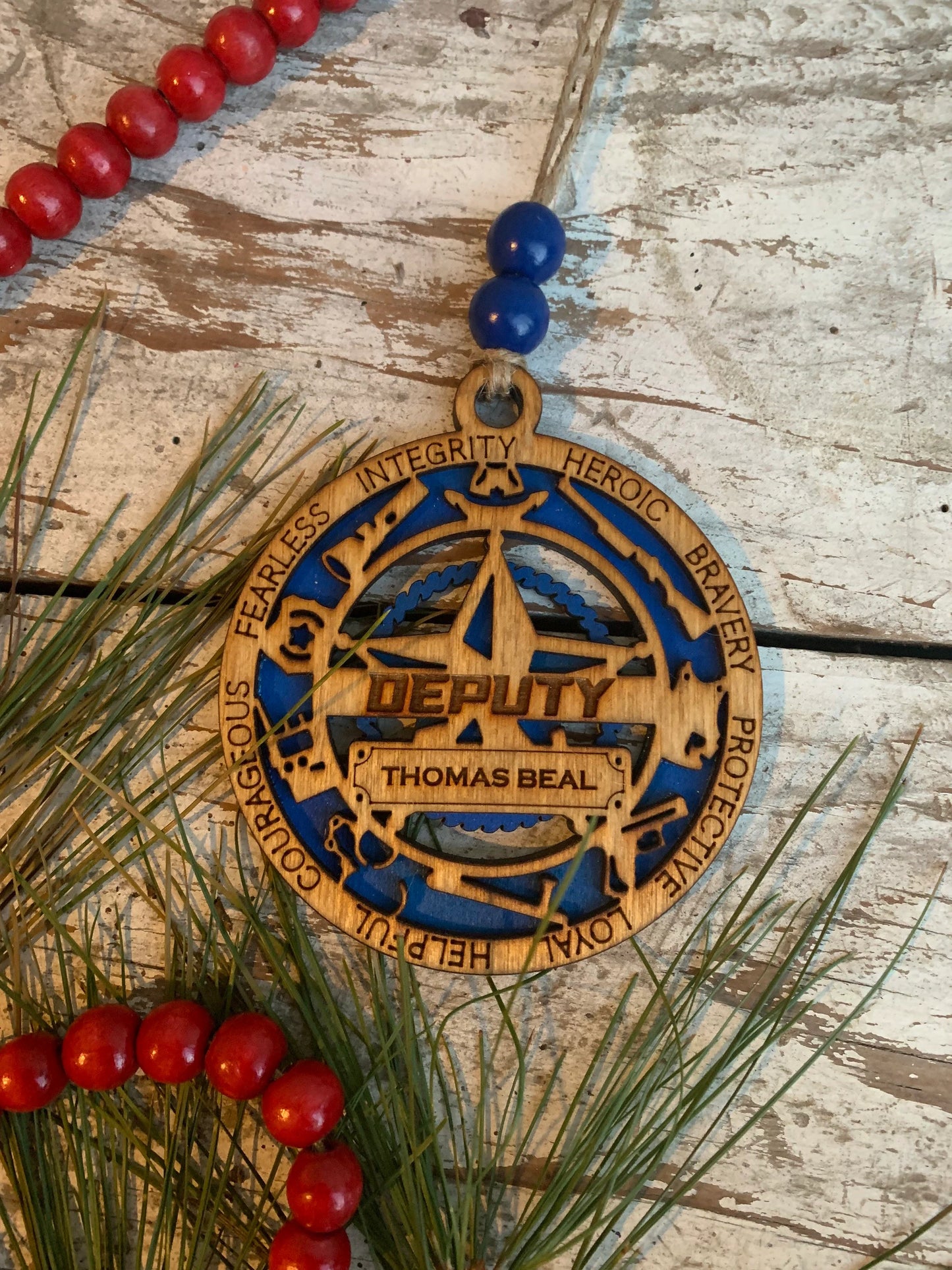 Personalized Police/ Sheriff /Deputy Christmas keepsake Ornament | Gift for Police | Custom Police Ornament | Law Enforcement | Policeman