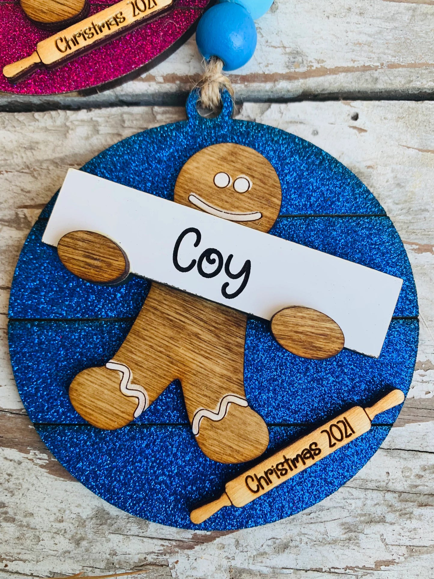 2024 Personalized Gingerbread Cookie Christmas Tree Ornament | Custom Gingerbread Ornament Tag | Gingerbread Decor | Gingerbread Man