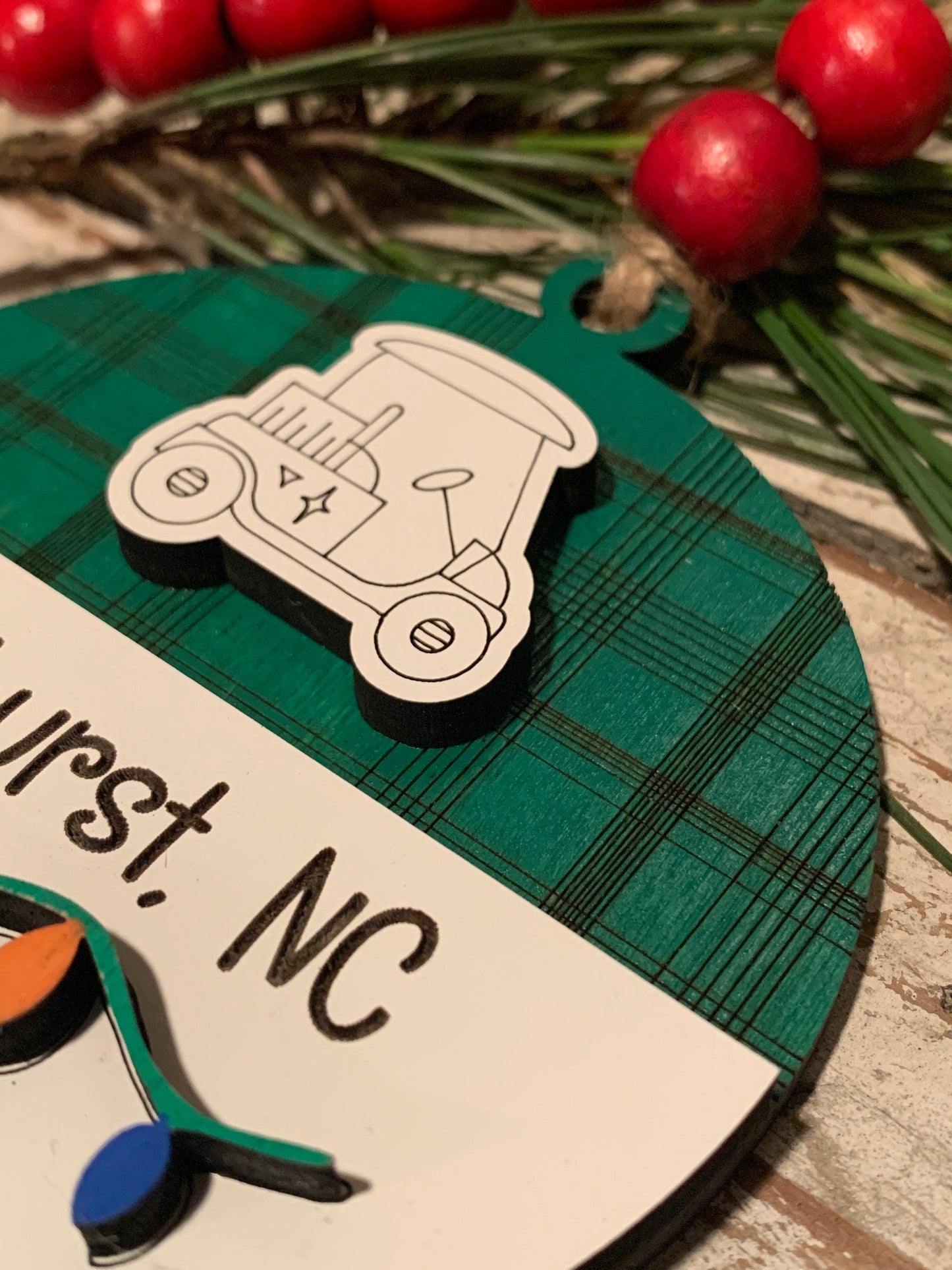 2025 Personalized Golf Cart Christmas Tree Ornament | Gift for Golf Lover | Golf Trip | Golf Course Employees Gift | High School Golf