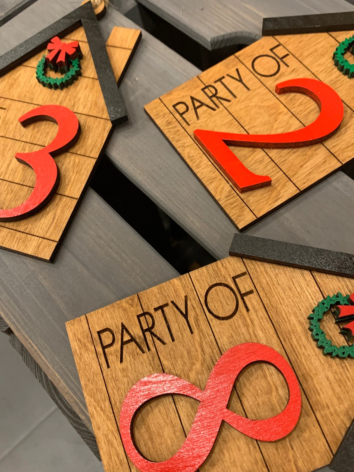 Family Christmas Tree Ornament | Party of Ornament | Holiday Gift for a Family | Party of 5 Ornament | Home Ornament | Housewarming Gift