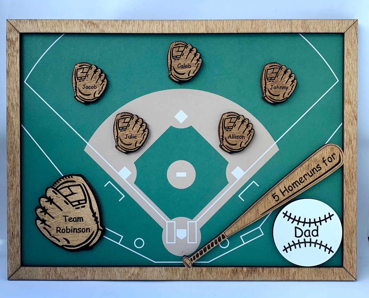 Personalized Dad or Grandpa Baseball Sign | Fathers Day Gift | Baseball Gift for Dad| Gift for Grandpa | Grandparents sign
