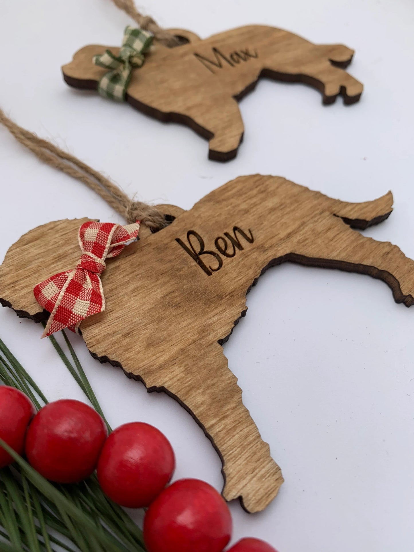 Personalized Aussie Doodle | Australian Sheppard | Bernese Mountain | Bichon Frise Dog Breed Christmas Tree Ornament | Dog Mom | Dog Lover