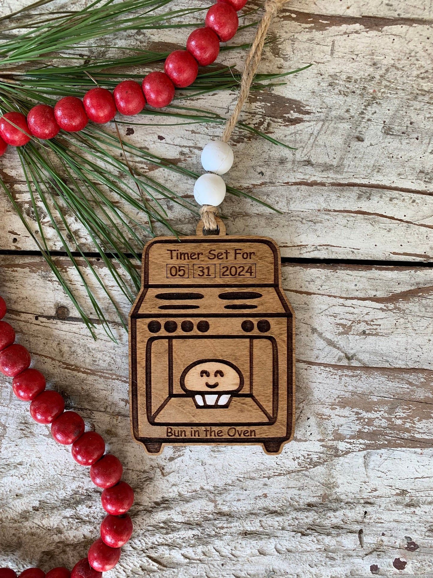 Bun In the Oven 2026 Christmas Tree Ornament | Pregnancy Ornament | Gift for Expecting Parents | Baby Shower Gift | Parents to be gift
