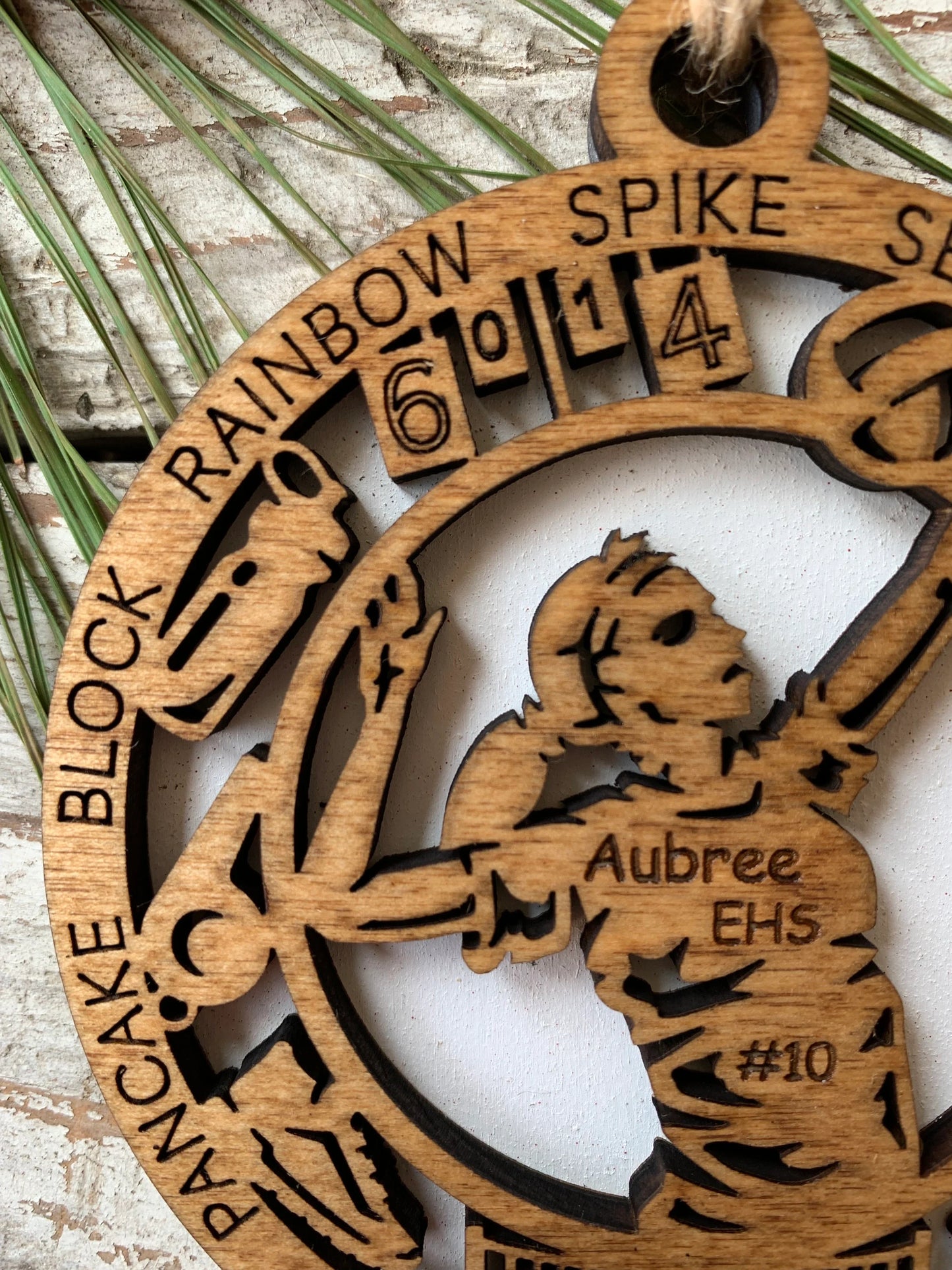 Personalized Volleyball Christmas Tree Ornament | Gift for High School Volleyball Team | Custom Volleyball Player Ornament |