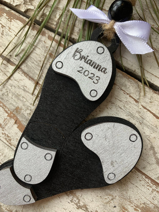 Personalized Tap Dance Christmas Tree Ornament | Tap Shoes Ornament | Jazz Dancer | Dance Teacher Gift | Gift For Dancer | Dance Ornament