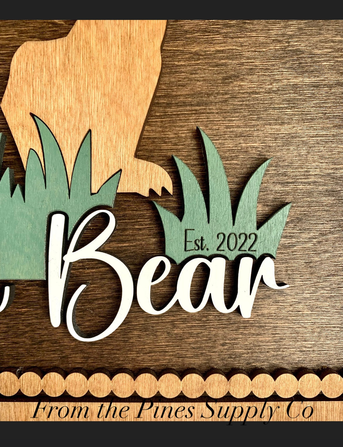 Personalized Mama Bear with Kids Names Sign | Custom Mothers Day Gift for Mom of up to 5 Cubs | Personalized Gift for Mother | Gift from Son