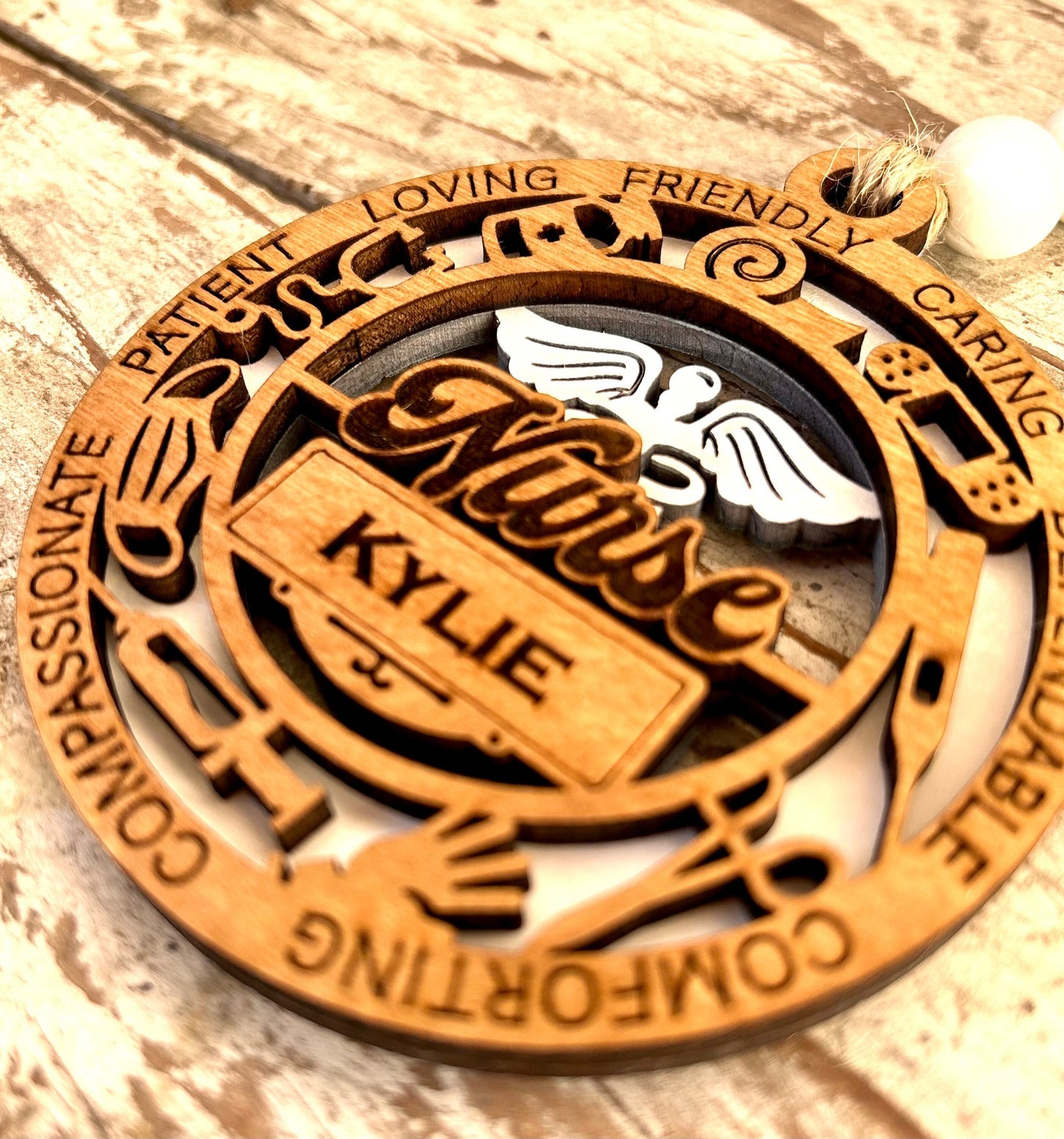 Personalized Nurse Christmas Tree Ornament | Gift for Nursing Graduate | RN Ornament | Gift for Nurse | CNA or LPN Ornament | Custom Nurse