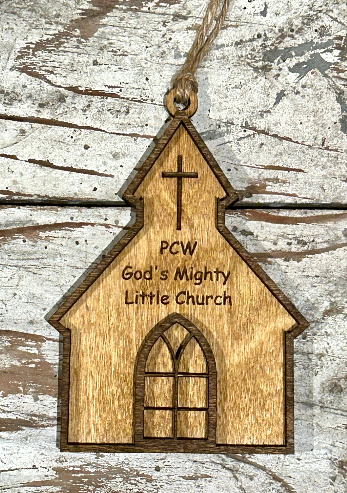 Personalized Church Christmas Tree Ornament | Gifts for Sunday School | Gift for Pastor | Religious Ornament | Fundraiser for Church