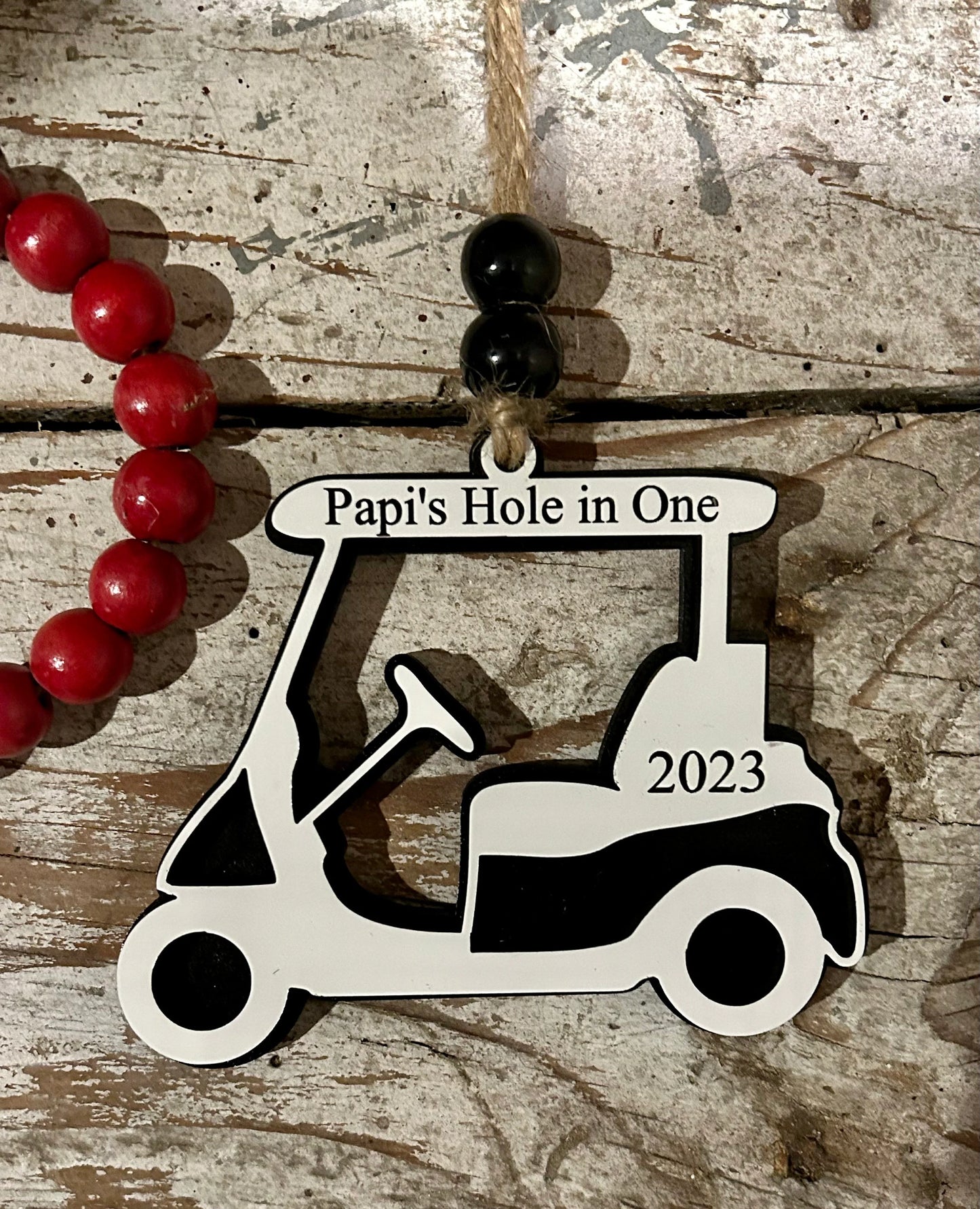 Golf Cart Christmas Tree Ornament | Personalized Gift for Golf Lover | Golf Trip Souvenir | Golf Course Employees Gift | High School Golf