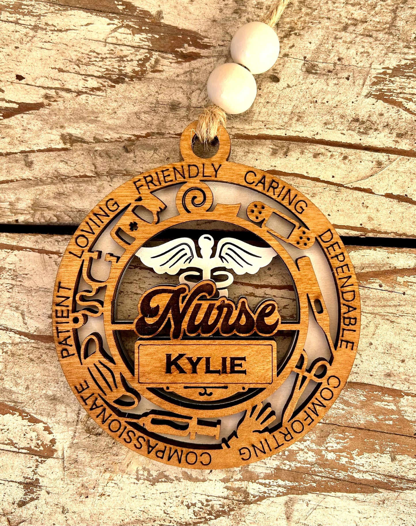 Personalized Nurse Christmas Tree Ornament | Gift for Nursing Graduate | RN Ornament | Gift for Nurse | CNA or LPN Ornament | Custom Nurse