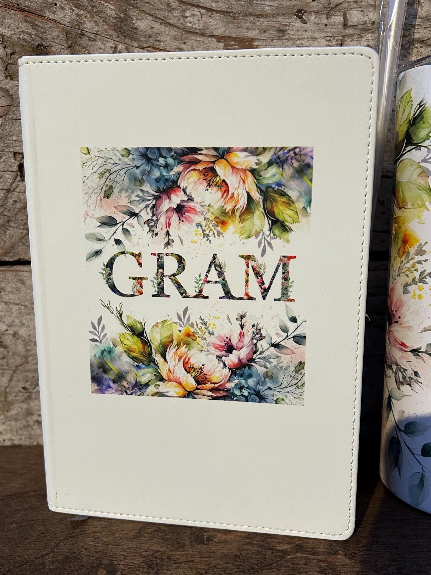 Gram Tumbler and Journal Set | Gift for Grandma | Mothers Day Gift for Grandmother | Water Bottle and Notebook Present for Grammy
