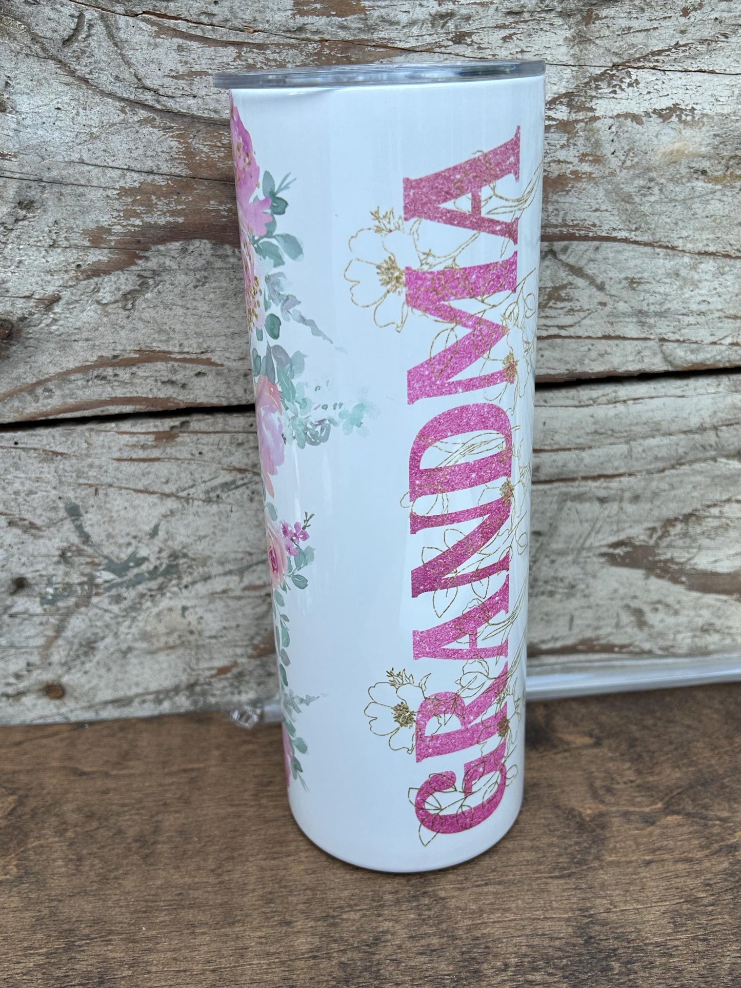 Grandma Tumbler and Journal Set | Gift from Grandkids | Mothers Day Gift for Grandmother | Water Bottle and Notebook Present for Grandma