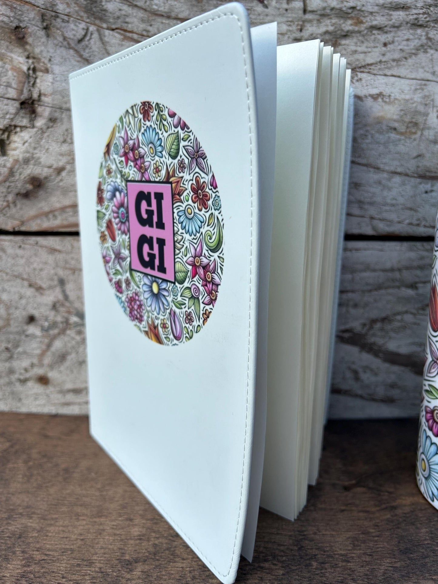 Gigi Tumbler and Journal Set | Gift for Grandma from Grandkids | Mothers Day Gift for Grandmother | GiGi Water Bottle and Notebook Present