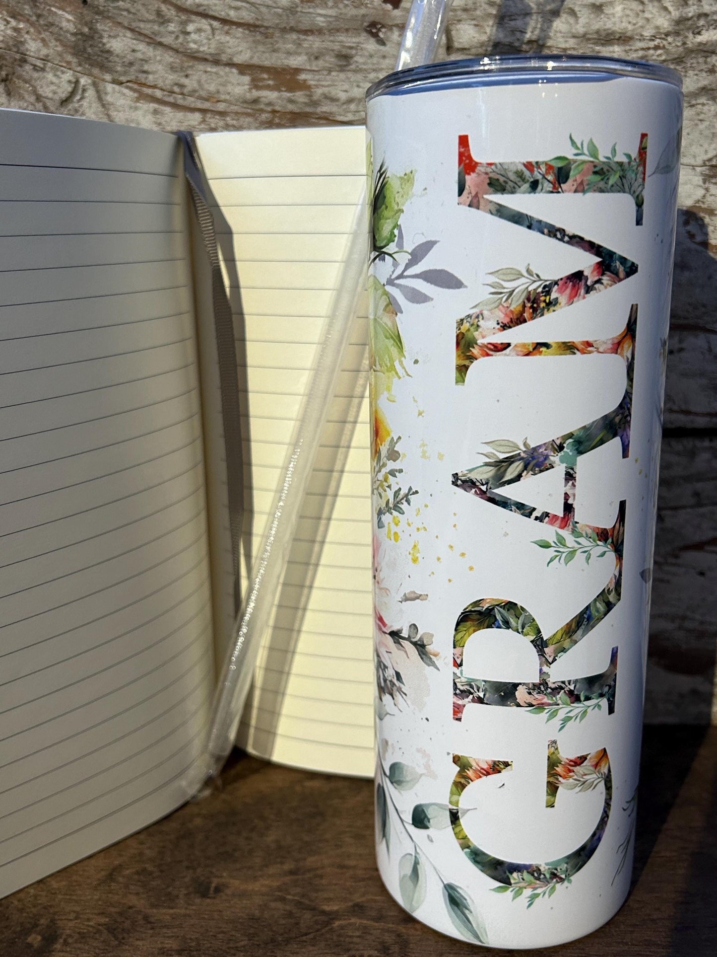 Gram Tumbler and Journal Set | Gift for Grandma | Mothers Day Gift for Grandmother | Water Bottle and Notebook Present for Grammy