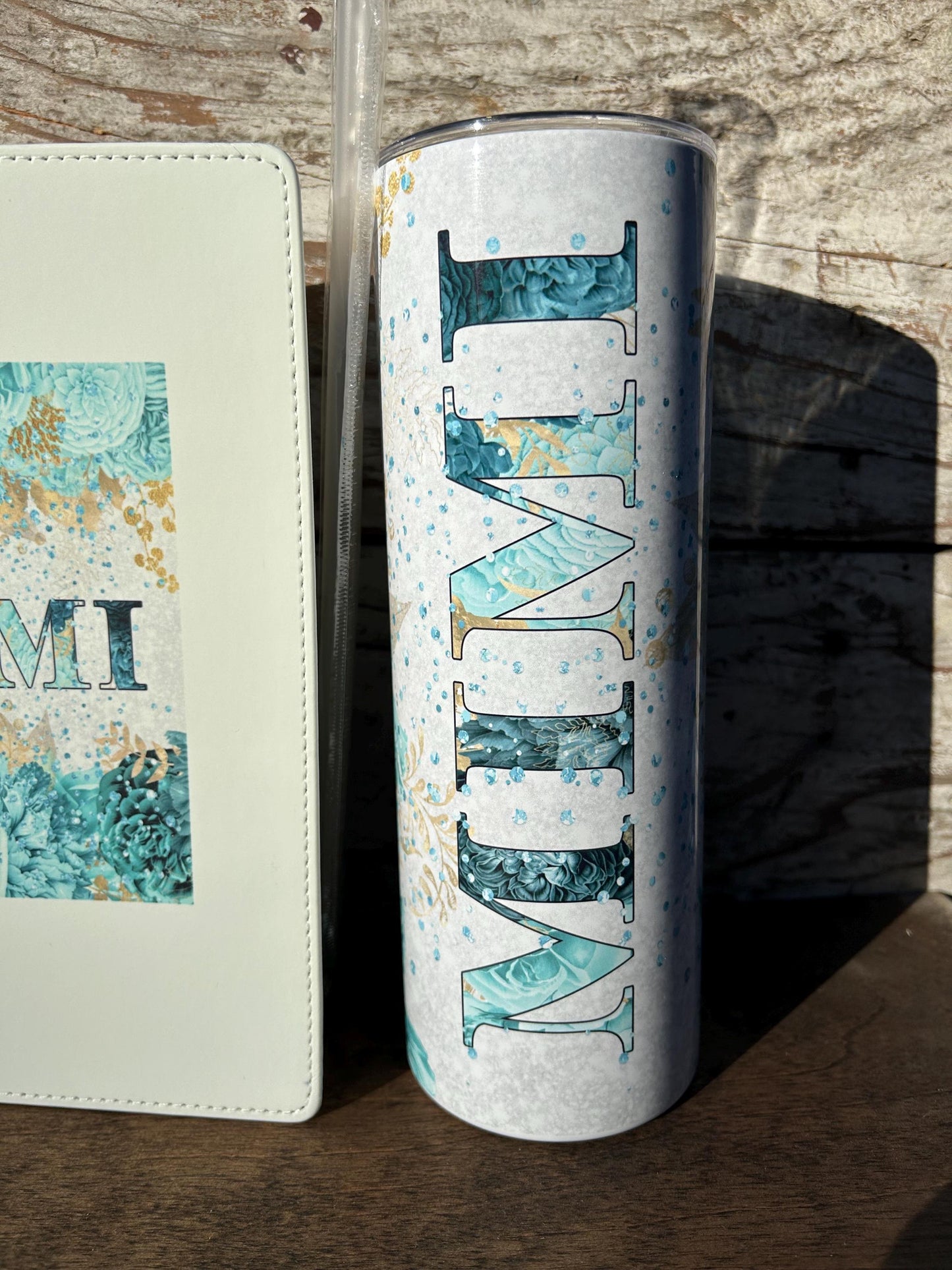 Mimi Tumbler and Journal Set | Gift for Grandma from Grandkids | Mothers Day Gift for Grandmother | Mimi Water Bottle and Notebook Present