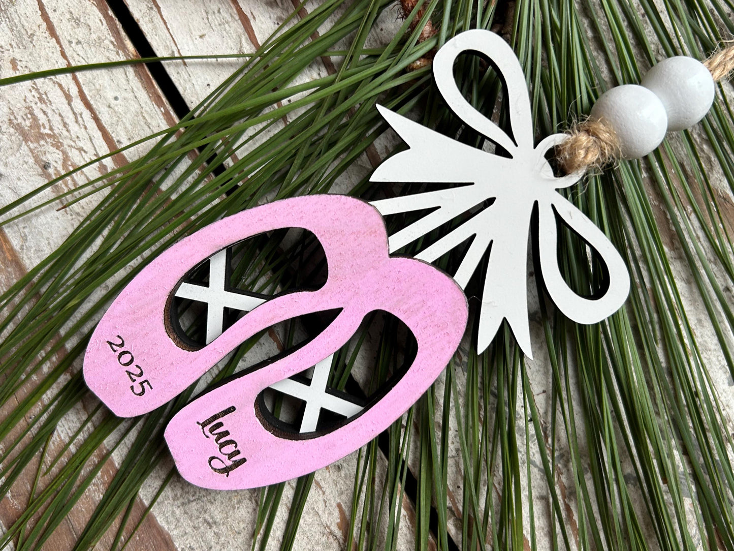 Personalized Ballet Dance Shoes Christmas Tree Ornament | Ballet Dance Recital Ornament | Dance Teacher Gift | Ballerina | Dance Ornament