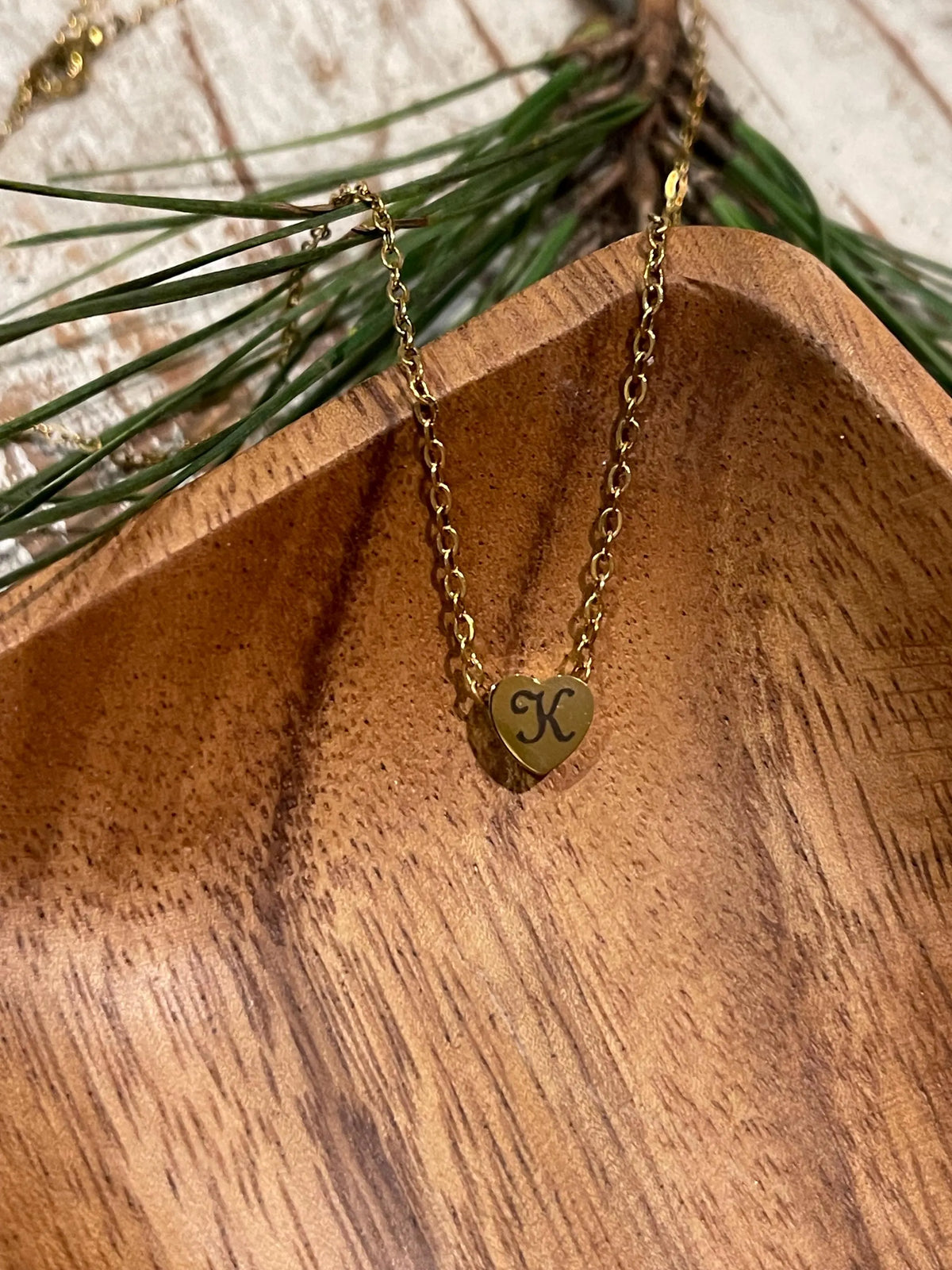 Personalized Initial Heart Necklace | Mothers Day Gift | Custom Signature Necklace | Silver Gold Jewelry | Gift for Girlfriend
