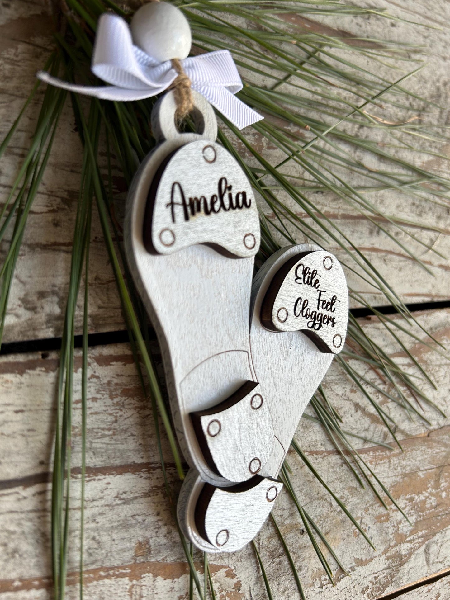 Personalized Clogging Dance Christmas Tree Ornament | Tap Shoes Ornament | Dance Teacher Gift | Gift For Clogger