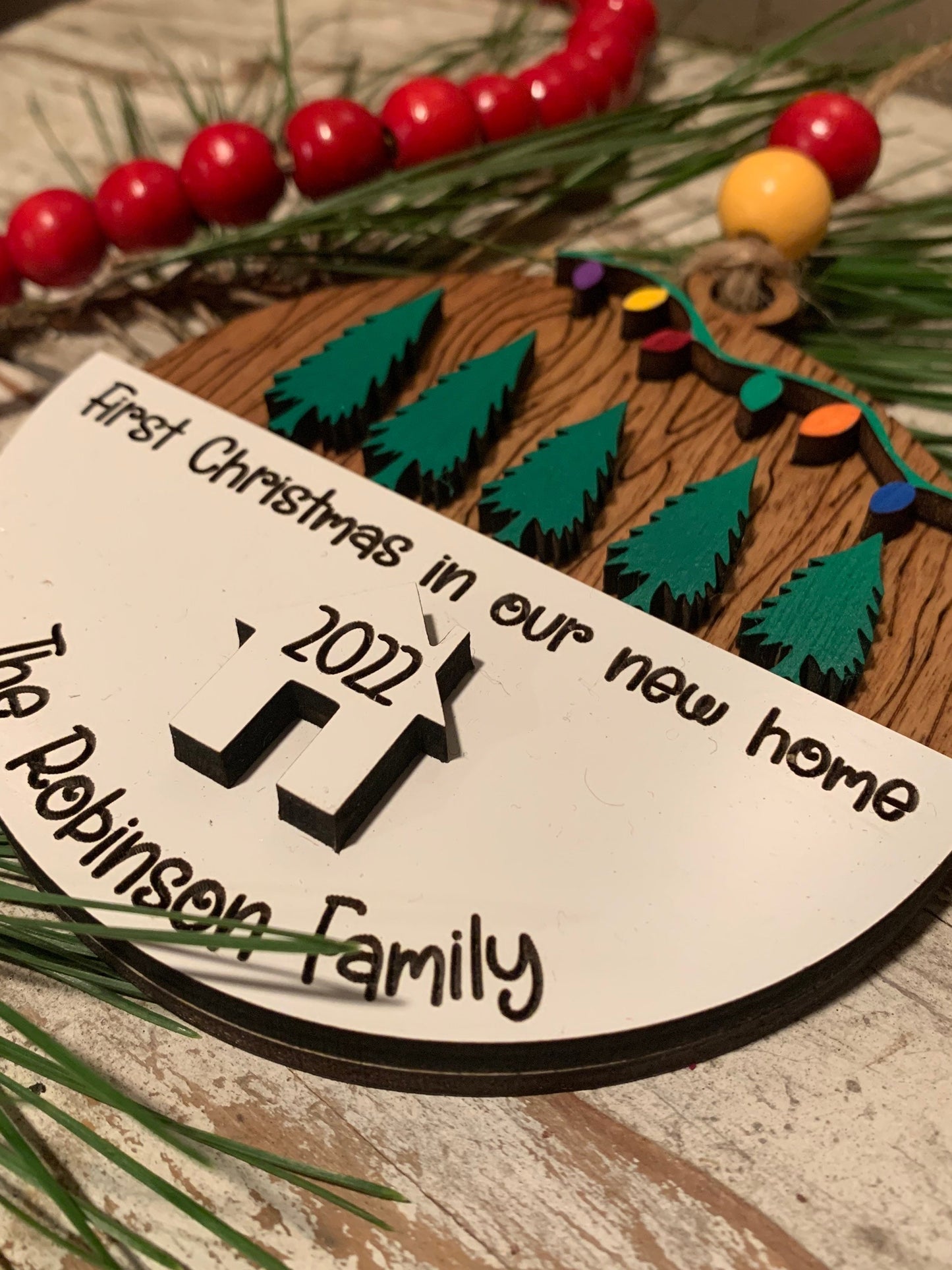2025 First Christmas in Our New Home Christmas Ornament | New Home Ornament | Housewarming Gift | New Address Ornament | Family Ornament