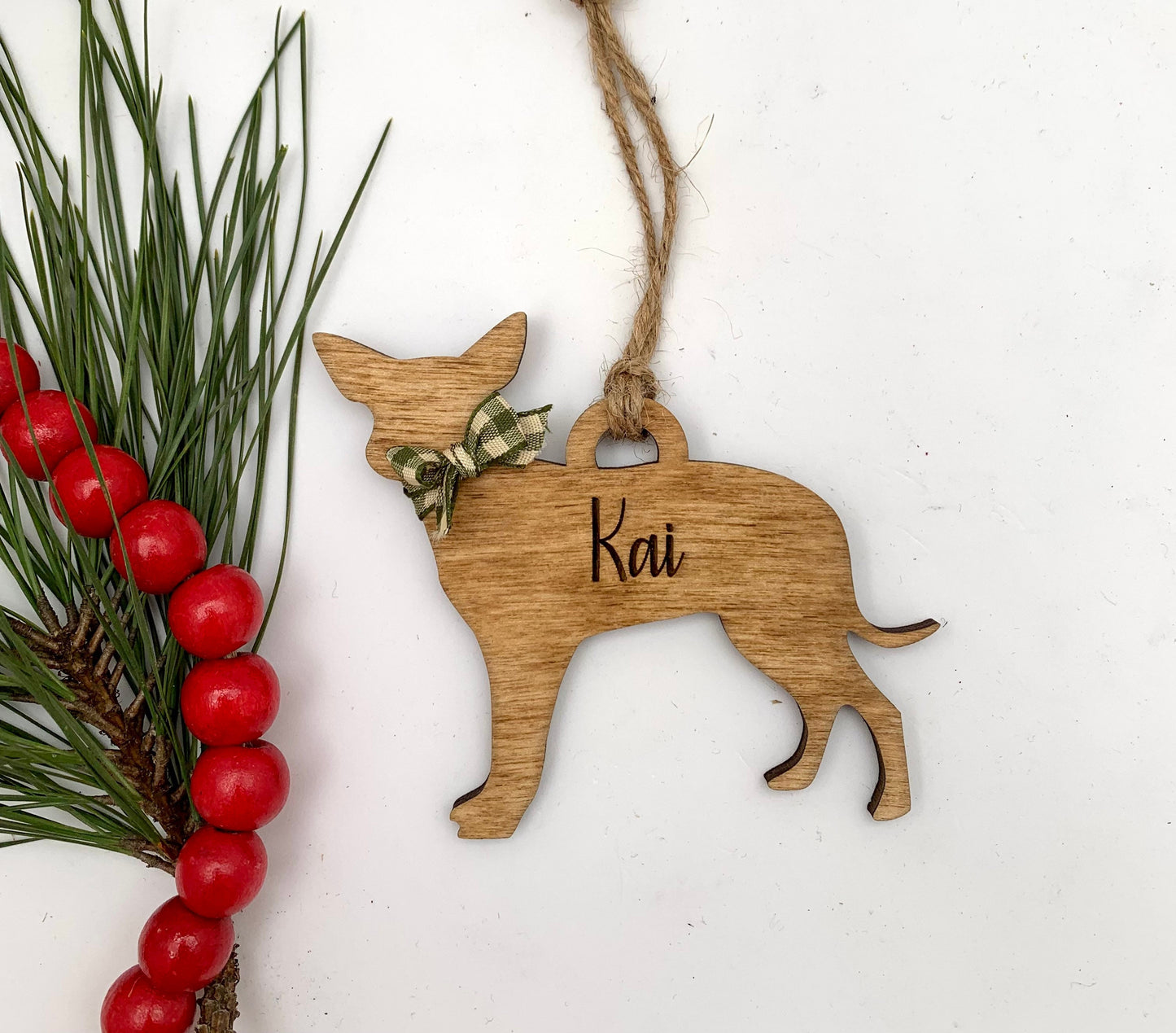 Personalized Cane Corso | Chihuahua | Cockapoo| Cocker Spaniel Dog Breed Christmas Tree Ornament | Dog Mom | Dog Lover gift