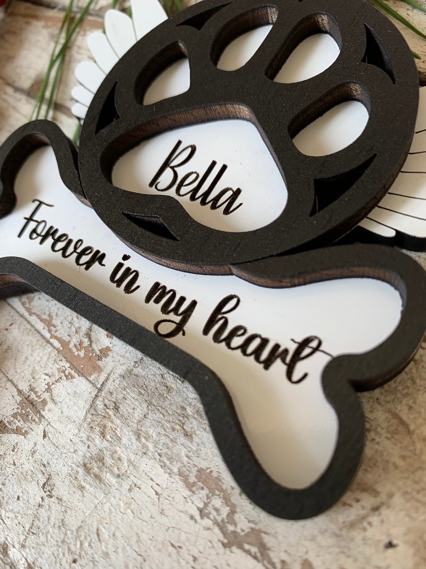 Personalized Dog Memorial Christmas Tree Ornament | Pet Loss Ornament | Dog Sympathy Ornament | Custom Dog Memorial | Dog Remembrance Gift