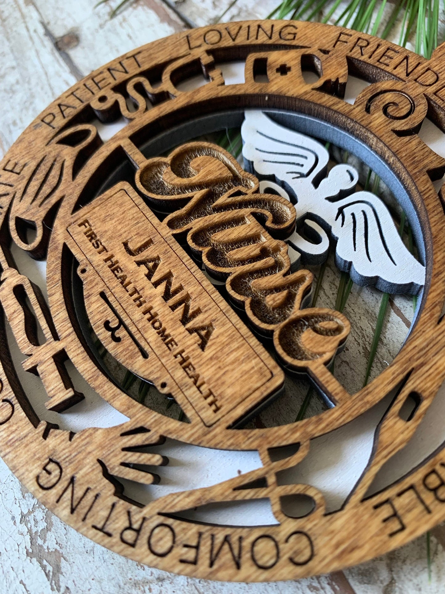 Personalized Nurse Christmas Tree Ornament | Gift for Nursing Graduate | RN Ornament | Gift for Nurse | CNA or LPN Ornament | Custom Nurse