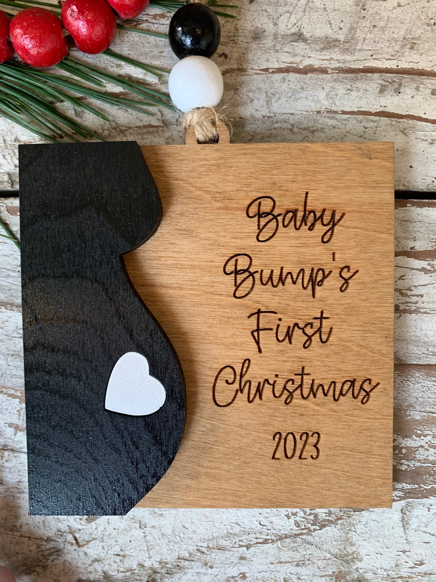 2025 Baby Bumps First Christmas Tree Ornament | Pregnancy Ornament | Gift for Expecting Parents | Baby Shower Gift