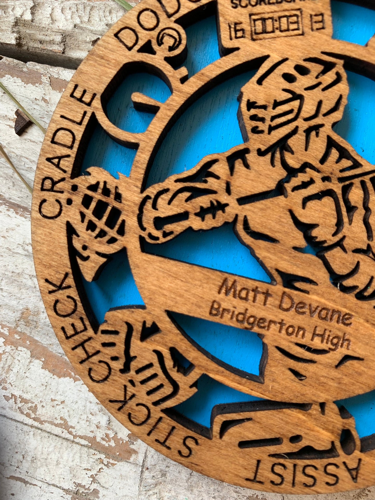 Personalized Lacrosse Christmas Tree Ornament | Gift for High School Lacrosse Team | Custom Lacrosse Ornament | Senior Lacrosse Gift