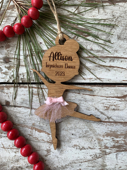 Personalized Ballet Dance Christmas Tree Ornament | Ballet Dance Recital Ornament | Dance Teacher Gift | Ballerina | Dance Ornament