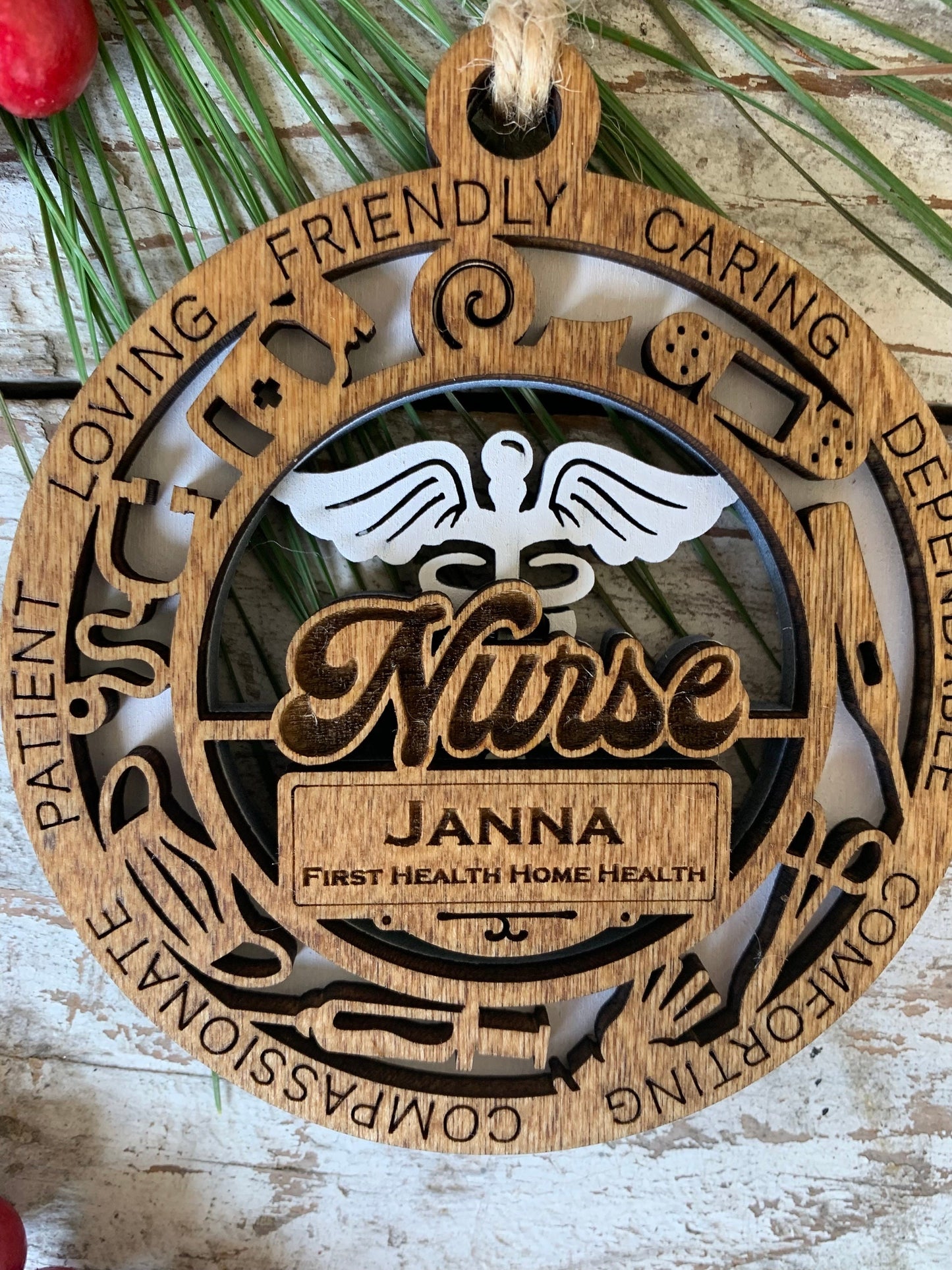 Personalized Nurse Christmas Tree Ornament | Gift for Nursing Graduate | RN Ornament | Gift for Nurse | CNA or LPN Ornament | Custom Nurse