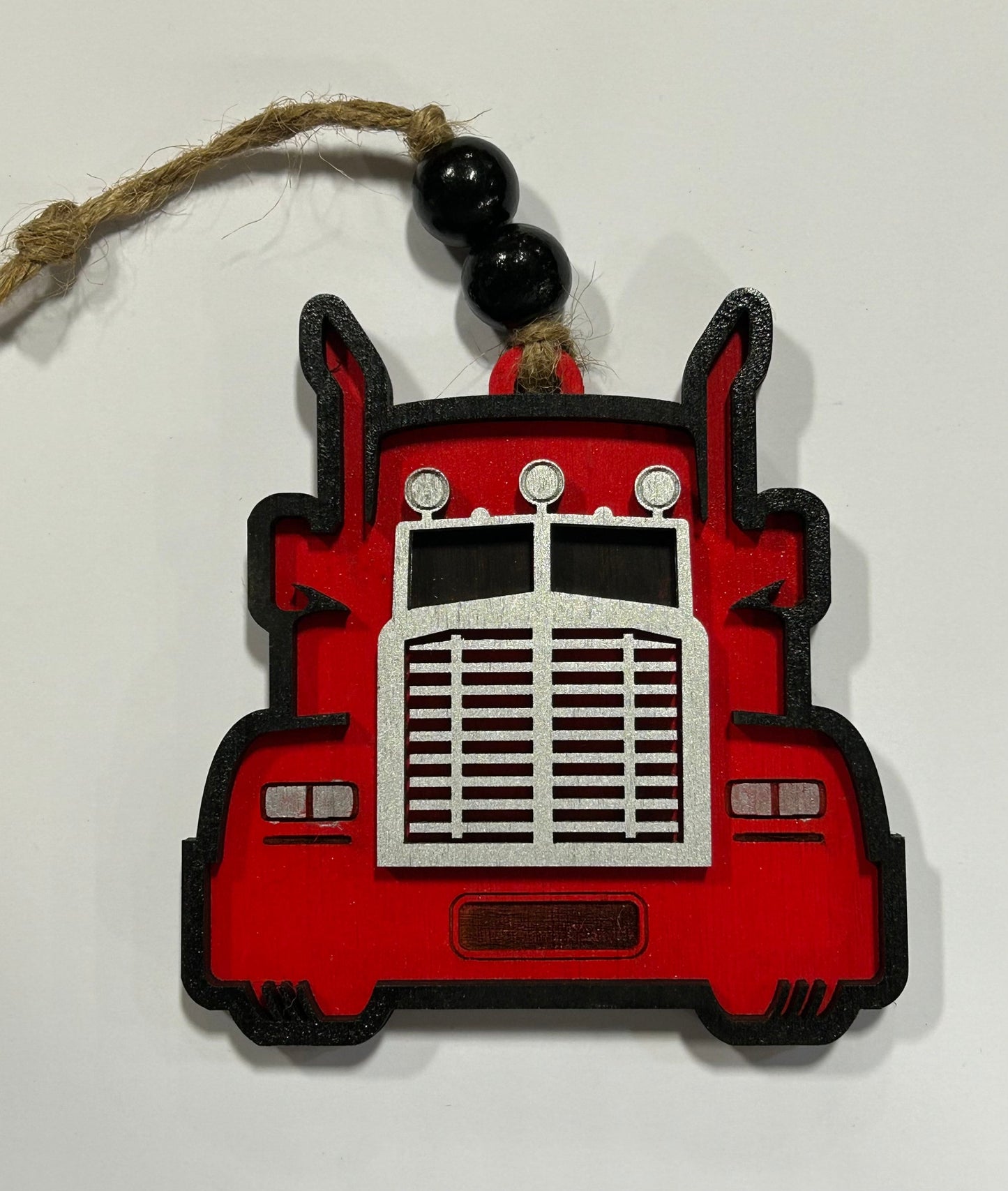 18 Wheeler Tractor Trailer Truck Christmas Ornament | Truck Driver Gift | Ornament for Boy | Gift for Trucker | Big Rig Ornament