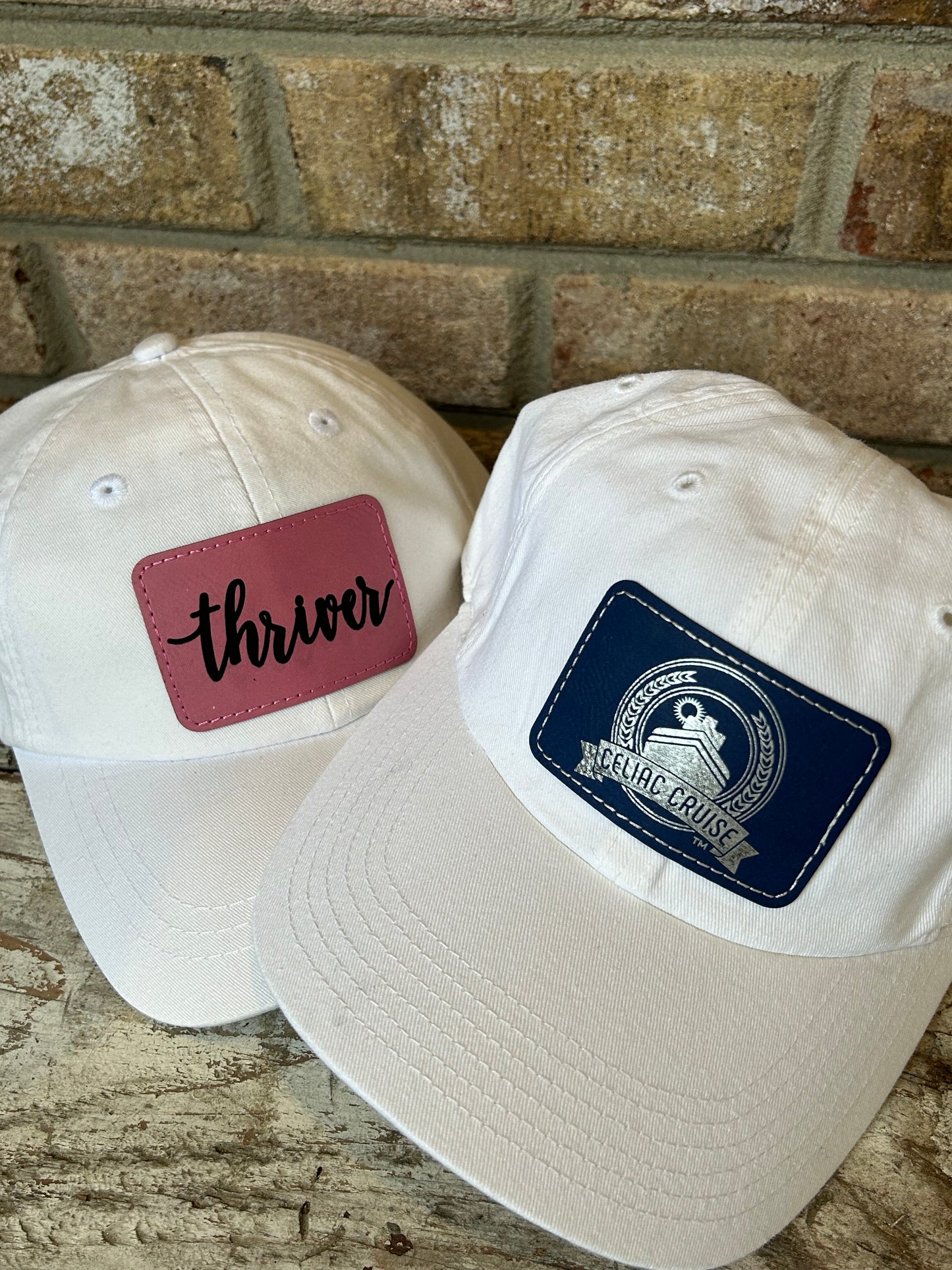 Bulk Order Hat with Personalized Leatherette Patch | Gift for Cruise Clients