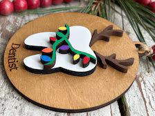 Personalized First Tooth Christmas Tree Ornament | Lost First Tooth | Dentist Visit