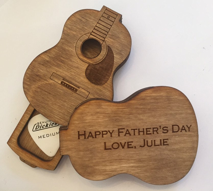 Custom Guitar Pick Holder | Gift for Dad | Gift for Guitar Player | Personalized Gift for Music Lover | Christmas Present for Guitar Player