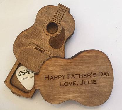 Custom Guitar Pick Holder | Gift for Dad | Gift for Guitar Player | Personalized Gift for Music Lover | Christmas Present for Guitar Player