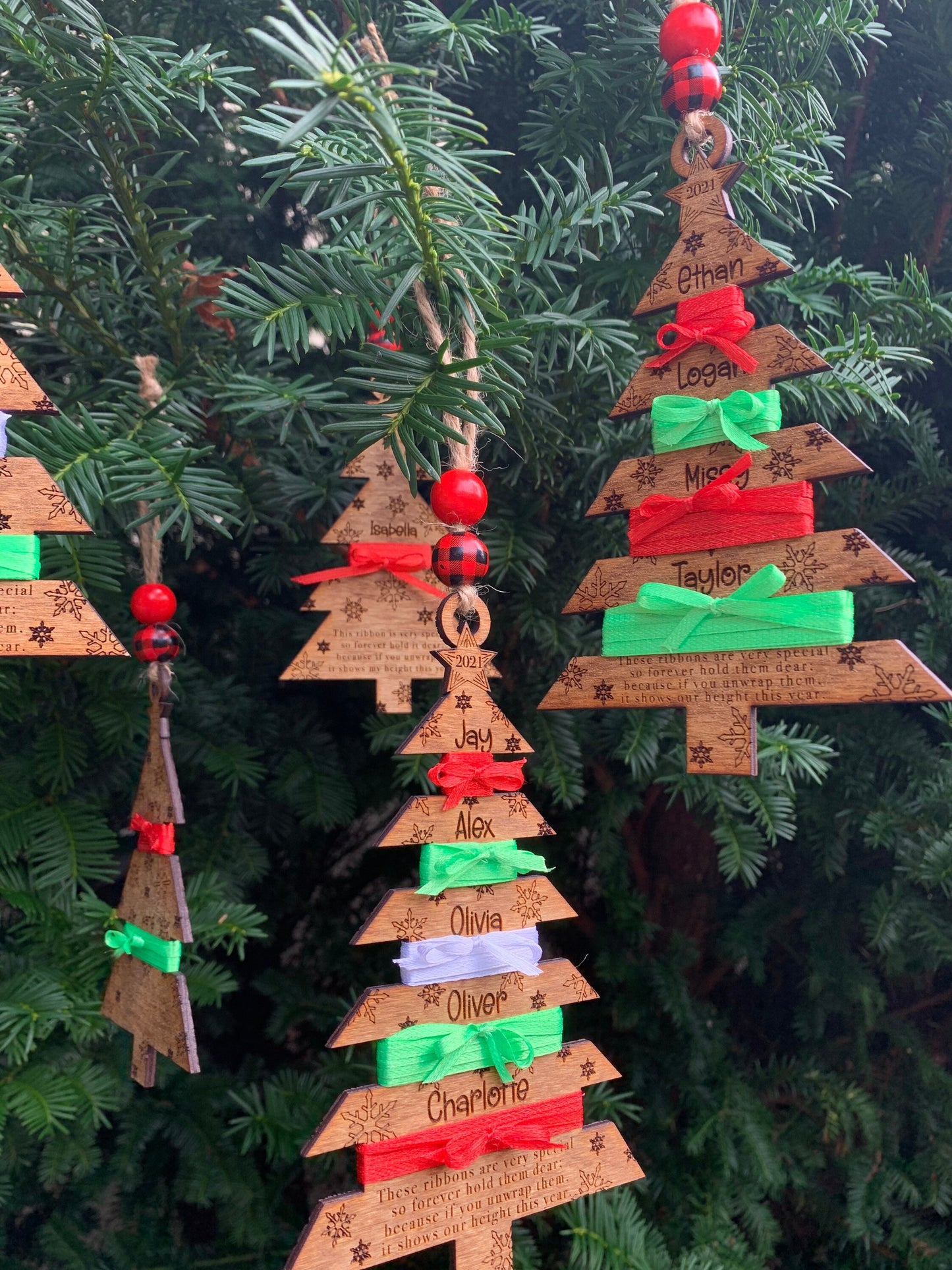 2026 Personalized Child Height Christmas Tree Ornament | Custom Kids Ornament | Measurement Ornament | Gift for Grandparents | Watch Me Grow
