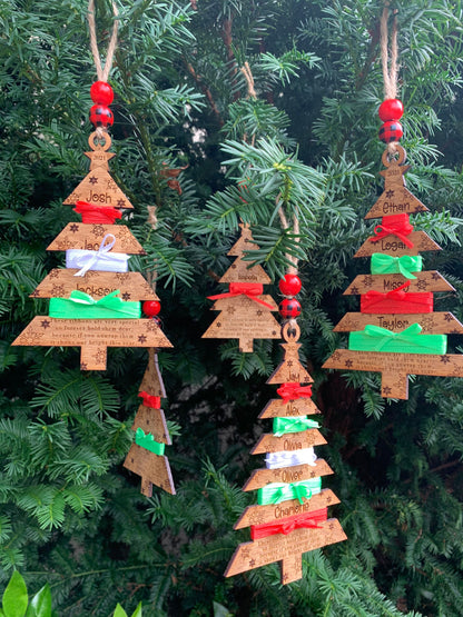 2026 Personalized Child Height Christmas Tree Ornament | Custom Kids Ornament | Measurement Ornament | Gift for Grandparents | Watch Me Grow