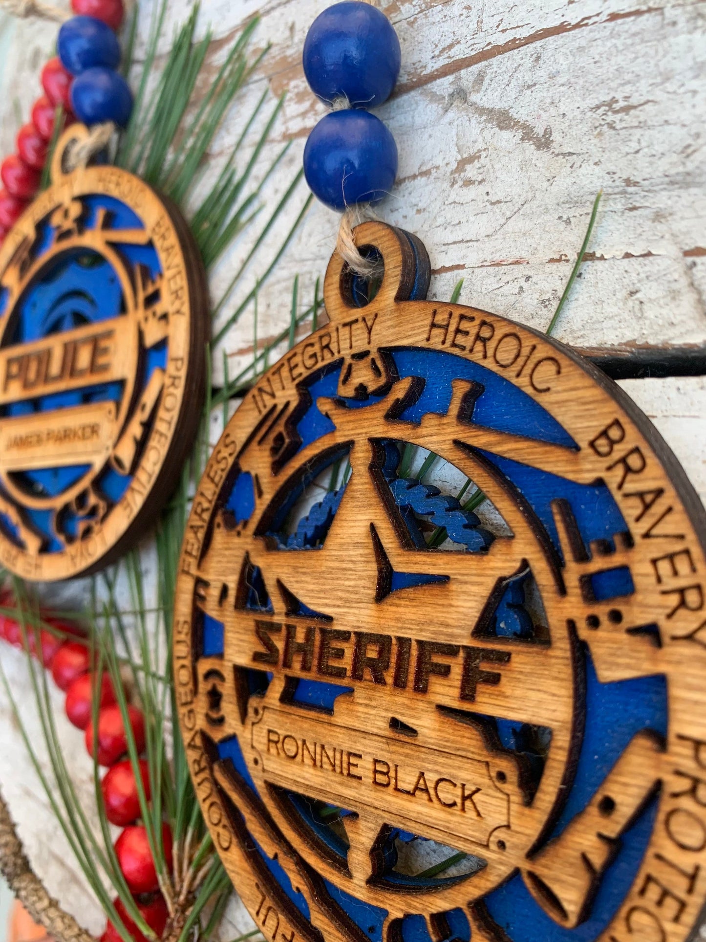 Personalized Police/ Sheriff /Deputy Christmas keepsake Ornament | Gift for Police | Custom Police Ornament | Law Enforcement | Policeman