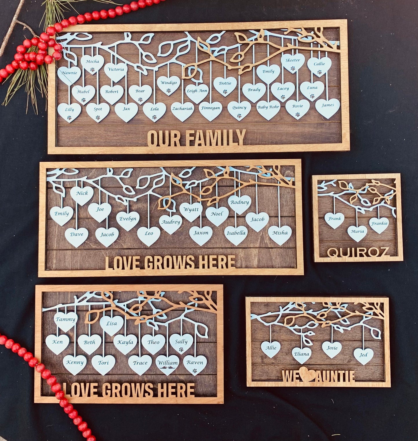 Additional Individual Heart for Family Tree Hanging Hearts Sign