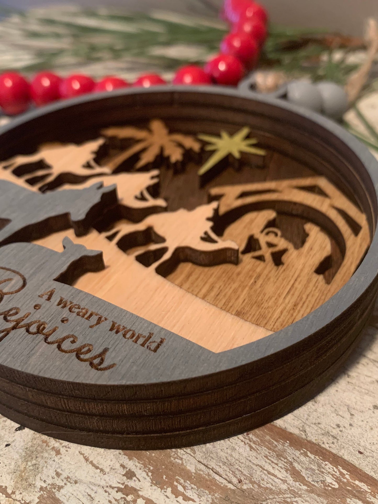 Nativity Scene Christmas Tree Ornament | Jesus Ornament | Christian Ornament | Sunday School Gift | Gift for Pastor