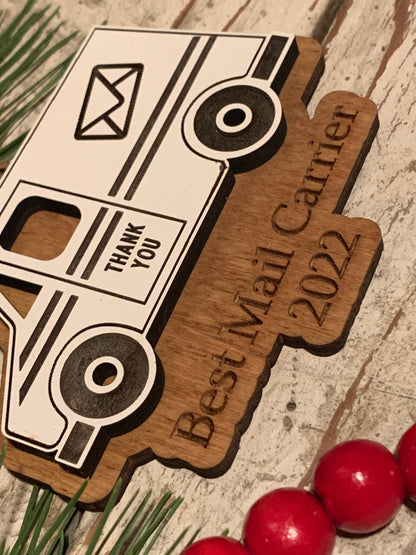 Personalized USPS Mail Carrier-Postman Christmas Tree keepsake Ornament | Gift for Mail Carrier | Postal Worker Appreciation Gift