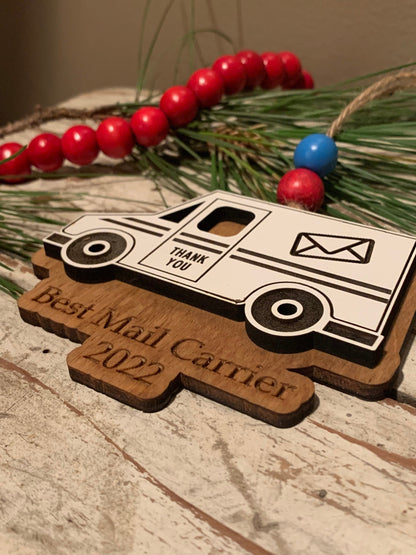Personalized USPS Mail Carrier-Postman Christmas Tree keepsake Ornament | Gift for Mail Carrier | Postal Worker Appreciation Gift