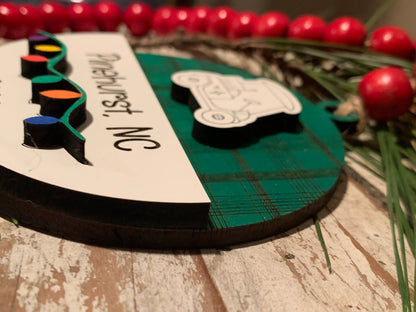 2025 Personalized Golf Cart Christmas Tree Ornament | Gift for Golf Lover | Golf Trip | Golf Course Employees Gift | High School Golf