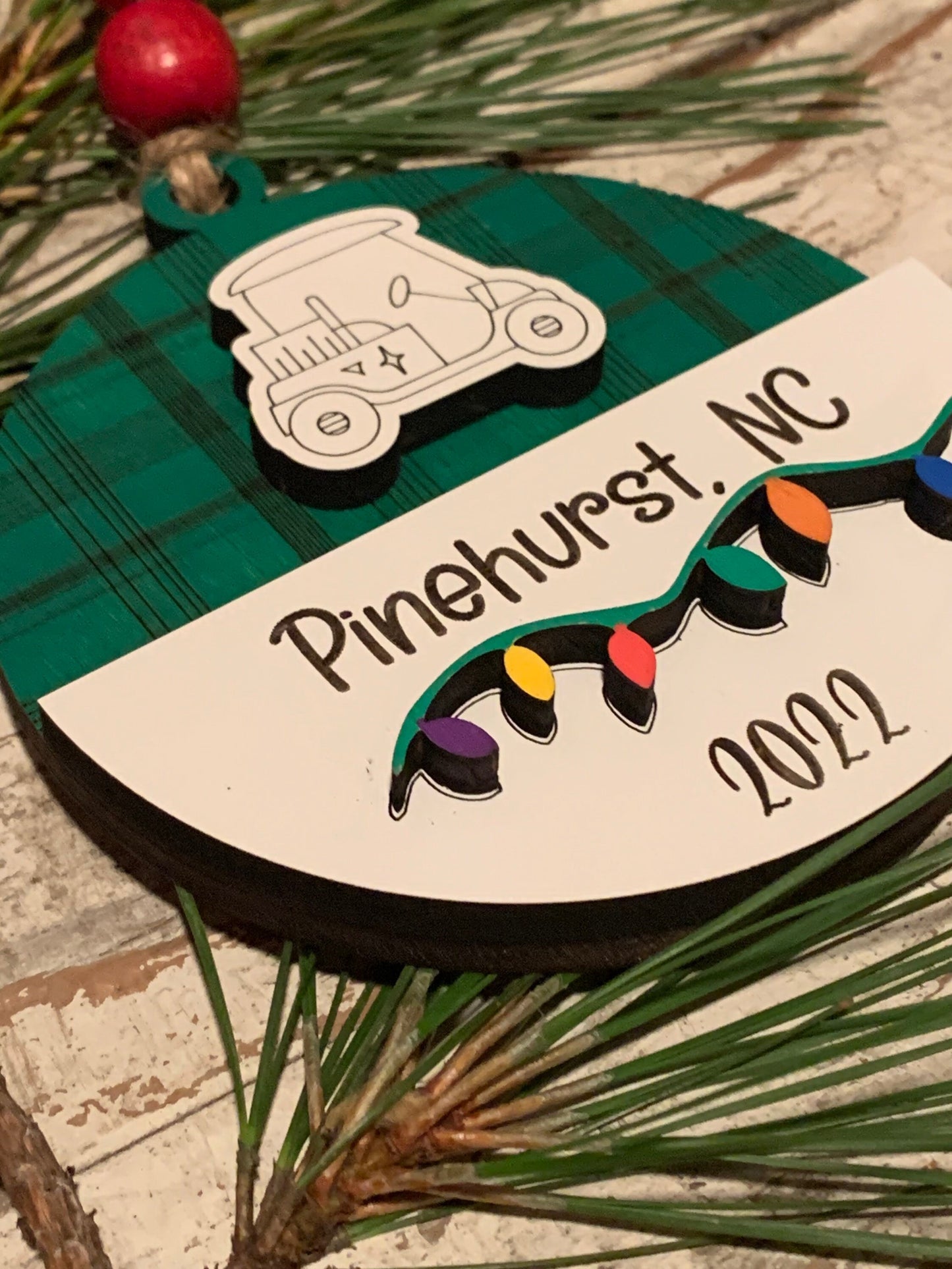 2025 Personalized Golf Cart Christmas Tree Ornament | Gift for Golf Lover | Golf Trip | Golf Course Employees Gift | High School Golf