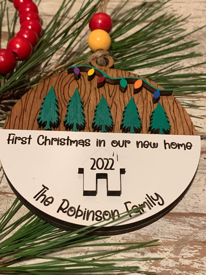 2026 First Christmas in Our New Home Christmas Ornament | New Home Ornament | Housewarming Gift | New Address Ornament | Family Ornament