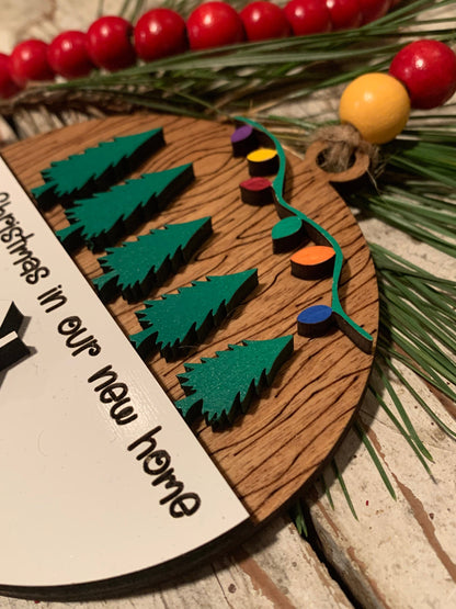 2026 First Christmas in Our New Home Christmas Ornament | New Home Ornament | Housewarming Gift | New Address Ornament | Family Ornament