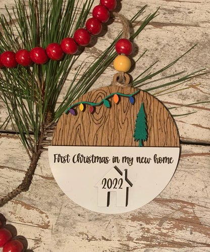 2026 First Christmas in Our New Home Christmas Ornament | New Home Ornament | Housewarming Gift | New Address Ornament | Family Ornament